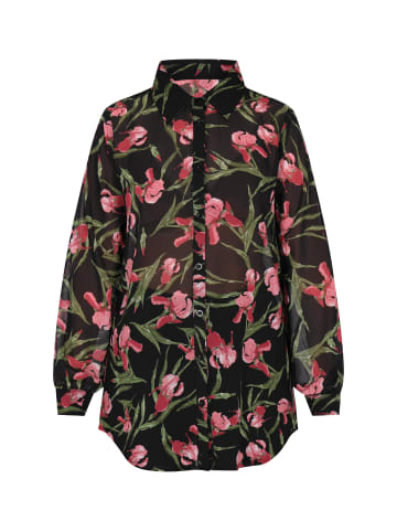Women Bluse in Schwarz Mehrfarbig