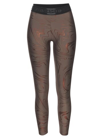 Funktionsleggings in braun, kupfer