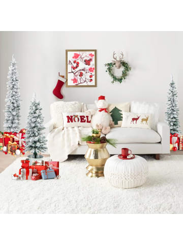 Künstliche Weihnachtsbäume 3 tlg. Set in Weiß