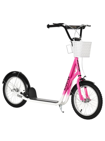 Kinderscooter in Rosa & Weiß 139L x 58B x 96H cm