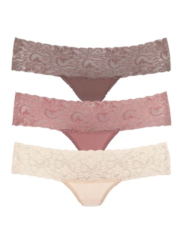 String in rose, beere, mahagoni