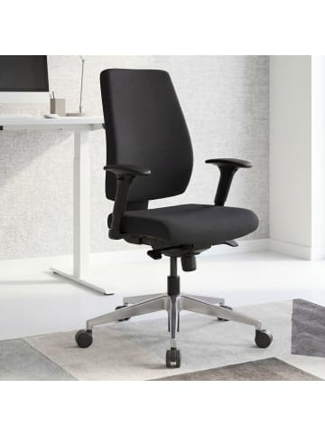 Bürostuhl in Schwarz / Stoff / 70x63x119
