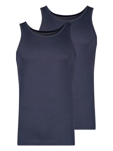 Unterhemd / Tanktop Basic in Blau