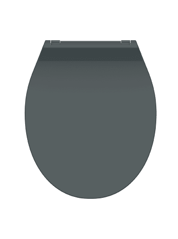 Duroplast WC-Sitz SLIM ANTHRAZIT, mit Absenkautomatik und Schnellverschluss