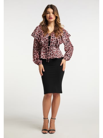 Damen Bluse in Rot Leo