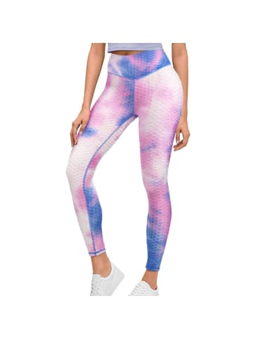 Modische Fitness-Leggings Bienenwaben-Design – optimalen Komfort und in Rosa