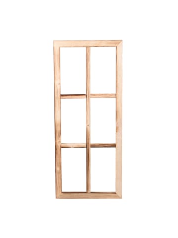 Holzfenster Dekoration Altholz in Braun