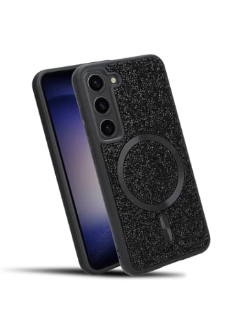 Hülle für Samsung Galaxy S23 PLUS Glitzer Schutzhülle in Schwarz