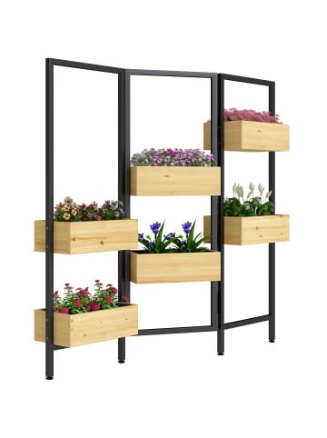 Hochbeet in Naturholz 116L x 20B x 112H cm