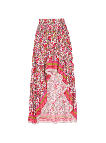 Women Skirt in Red Multicolor