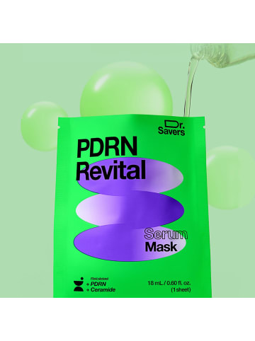Tuchmaske Dr. Savers PDRN Revital Sheet Mask, 50 g