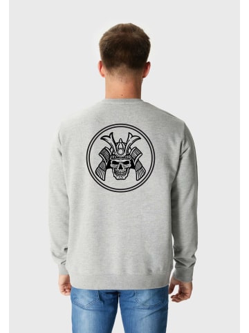 Sweatshirt Basic Samurai Backprint Logo in Heather Grey