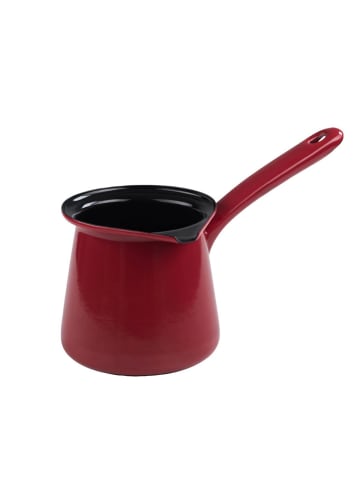 Topf Kaffeekocher Classic Emaille in Schwarz