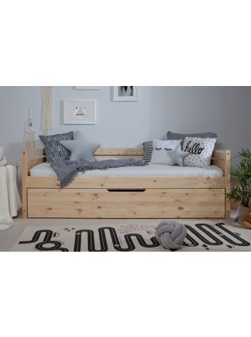 TICAA Sofabett Naomi inkl. Ausziehbett, 90x200 in Natur