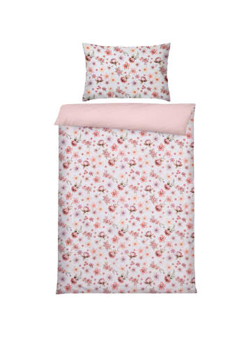 Edel Flanell Kinder-Wendebettwäsche in rose