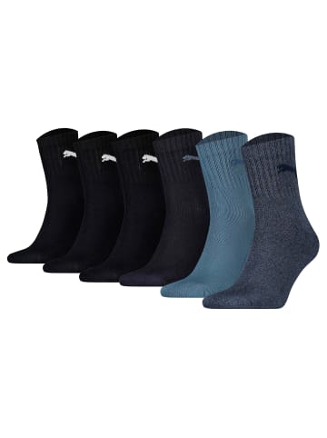 Socken 6er Pack in Schwarz/Blau
