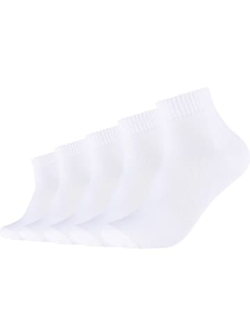 Unisex-Kurzsocken 5 Paar in weiß