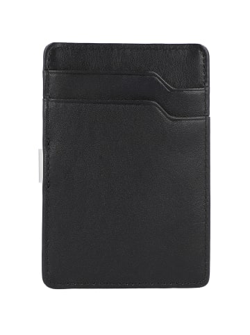 Eurojet Kreditkartenetui Leder 7,5 cm schwarz