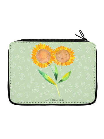 Federtasche Blume Sonnenblume ohne Spruch in Blattgrün