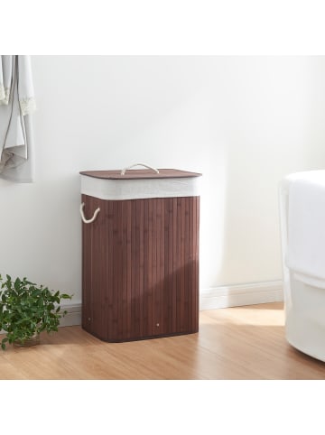 Wäschekorb Salla in Braun (H)60cm (B)40cm (T)30cm (V)72l