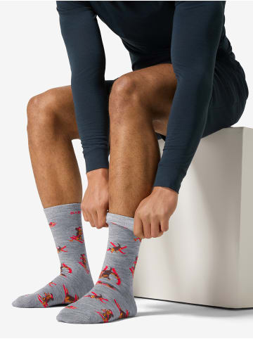 DACHSHUND SOCKS 2-PACK in grau