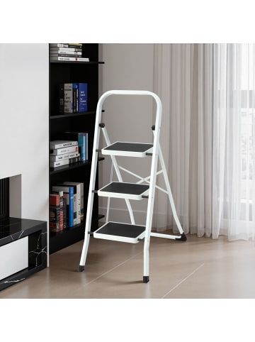Trittleiter 3-stufig klappbar 47x7x110.7 cm