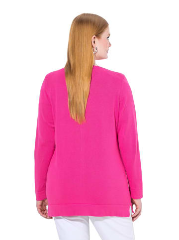 Strickjacke in magenta