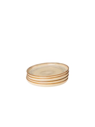 Dessertteller-Set, Steinzeug Nebelwald in Beige