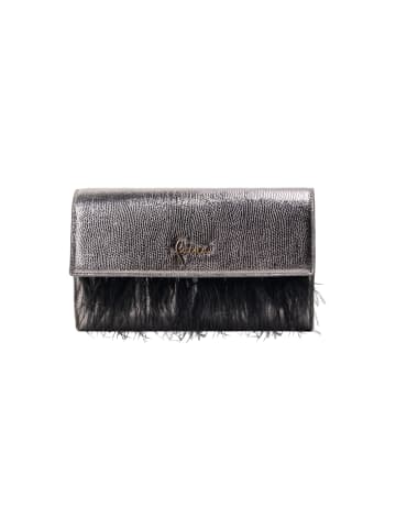Damen Clutch/Abendtasche in Grau Metallisch