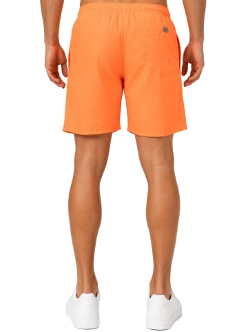 Herren Regular Fit Shorts Mid Waist in Orange