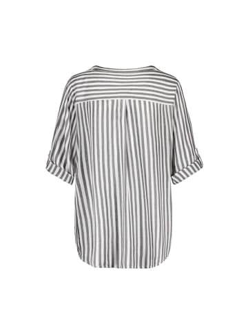 Langarmbluse in black-white