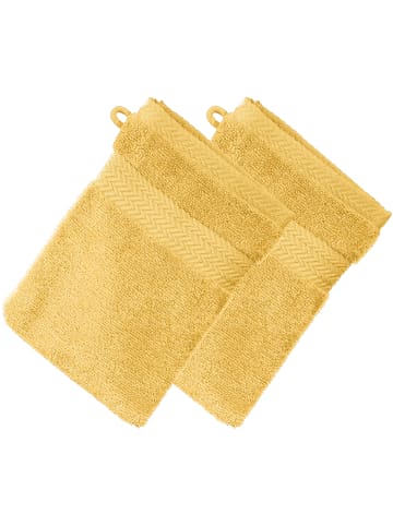 Frottier Waschhandschuh 2er-Pack Friedrichshafen in gelb