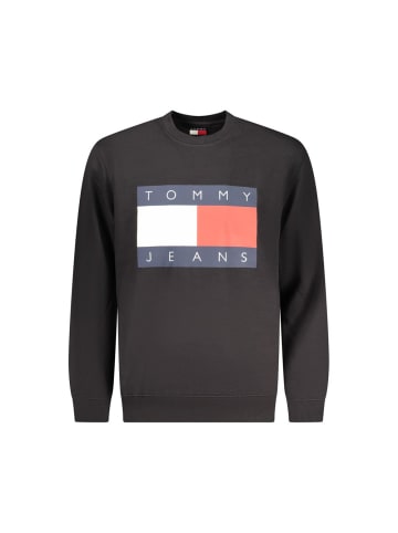 Schwarz Baumwolle Herren Sweatshirt