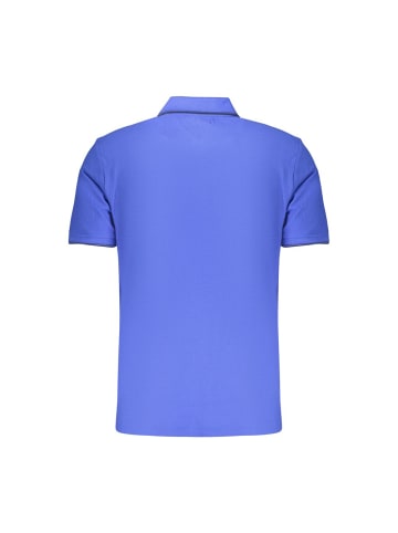 Blau Herren Poloshirt Hemd aus Baumwolle