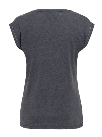 Queen Kerosin Enzym Wash T-Shirt Diamonds in schwarz