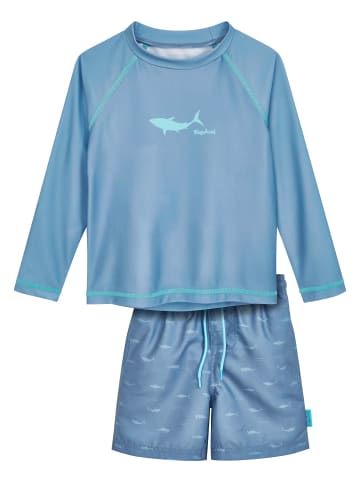 UV-Schutz Bade-Set 1/1-Arm Hai in blau
