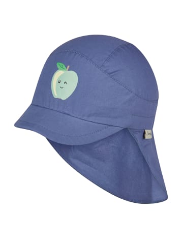 Schirmmütze mit Nackenschutz Apfel in helles blau