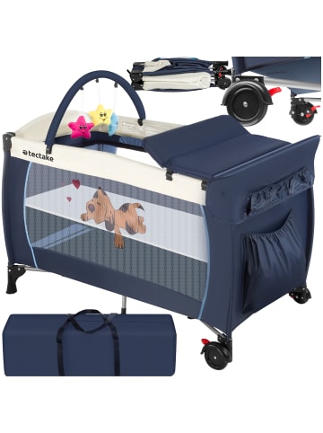 Kinderbett mit Wickelauflage und Transporttasche 132x75x104cm