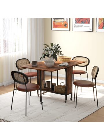 Esstisch in Rustikal-Braun 130L x 80B x 74H cm