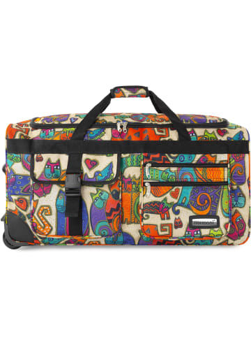 Reisetasche mit 3 Rollen 80 Liter in Picasso