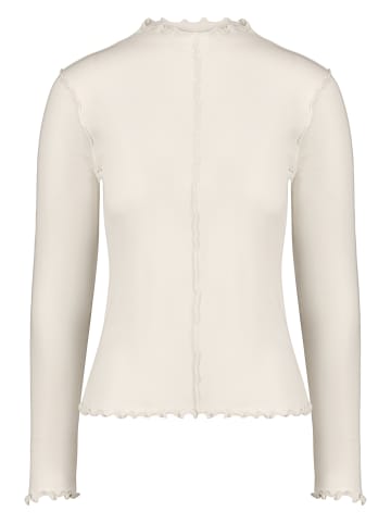 Langarm-Shirt unifarben in Eggnog