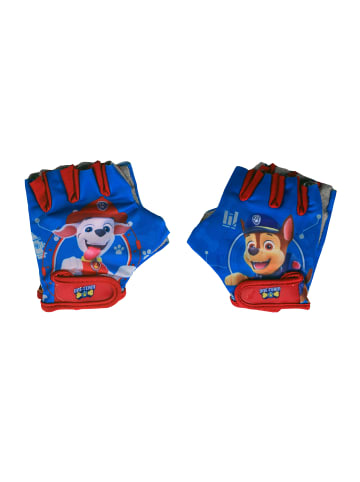Kinder Fahrradhandschuhe Jungen Paw Patrol fingerlos Einheitsgröße in Blau