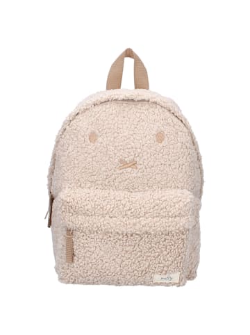 Miffy Kind Gestures Rucksack Kuscheliger Teddy-Rucksack in Beige