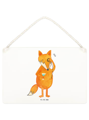 Schild Fuchs Lord ohne Spruch in Weiß