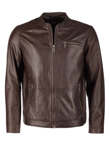 Lederjacke 42020524 in dunkelbraun