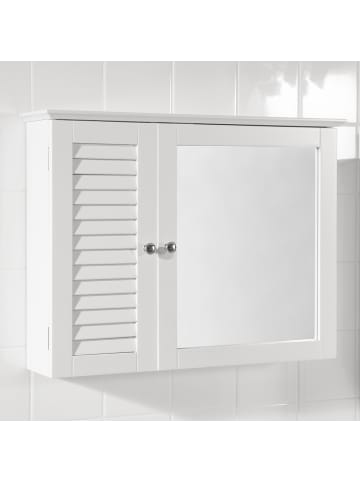Wandschrank in Mattweiß - (W) 15 x (H) 49 x (L) 65 cm