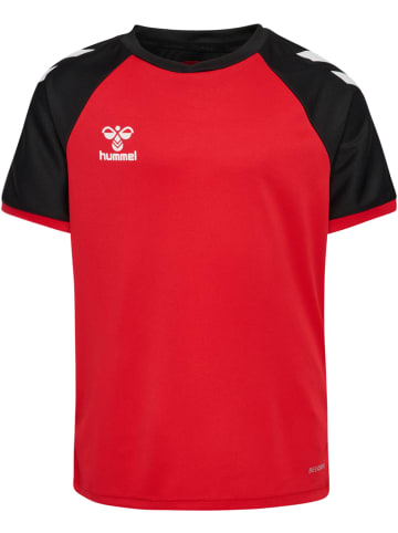 T-Shirt Raglanärmel Hmlmatch Kinder in TRUE RED/BLACK