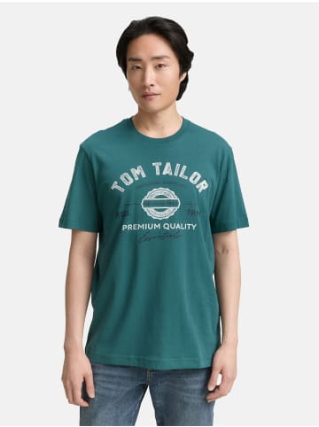 Logo T-Shirt 2-er Pack Kurzarm Set mit Logo Print in Grün-2