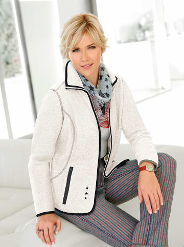Fleece-Jacke in ecru