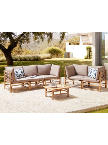 20-tlg Sitzgruppe CERRETO in Braun/Beige/Grau